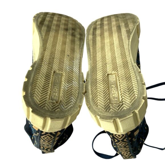 Farm Rio Black and Blue Macaw Forest Flatform High Top Sneaker in Size EU 40 - Picture 11 of 11